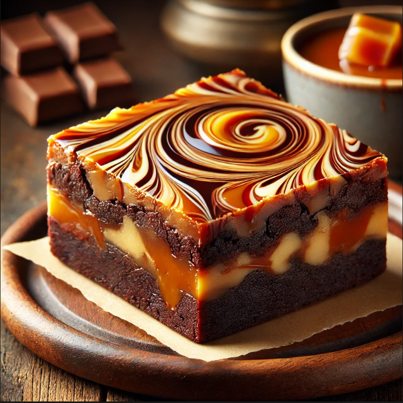 Caramel Swirl Brownie